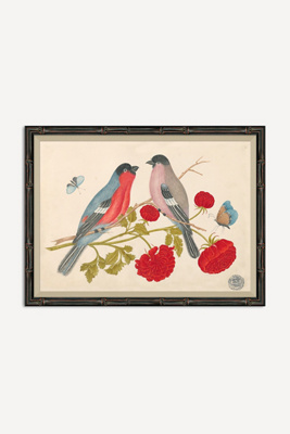 Soicher Marin 18th Century Floral Bouquets With Birds Wall Art