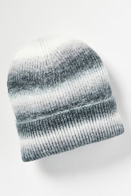 8 Other Reasons Marled Ombre Stripe Beanie In Blue