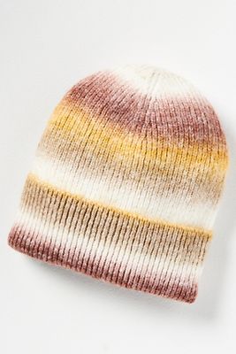 8 Other Reasons Marled Ombre Stripe Beanie In Multi