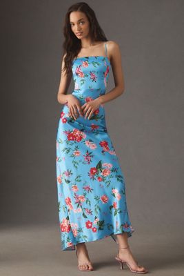 Sachin & Babi Ila Stretch Satin Maxi Dress
