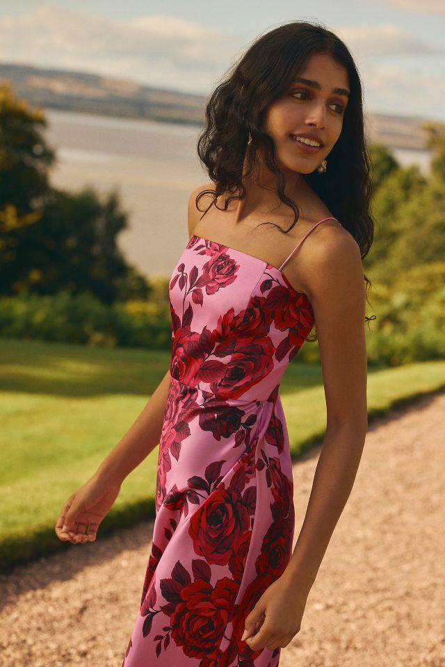 Sachin & Babi Ila Stretch Satin Maxi Dress | Anthropologie