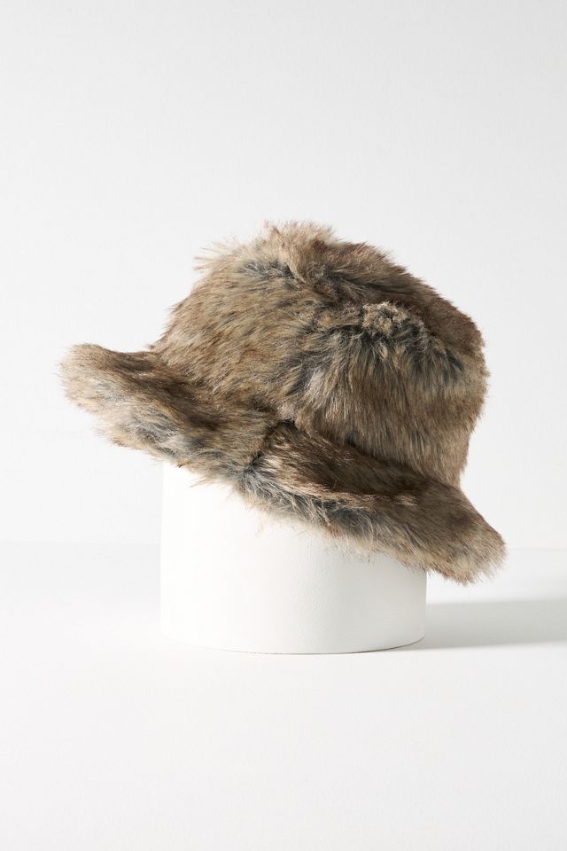 Wyeth Allover Faux-Fur Bucket Hat | Anthropologie display picture 2