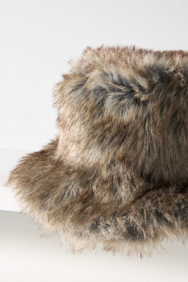 Wyeth Allover Faux-Fur Bucket Hat | Anthropologie display picture 1