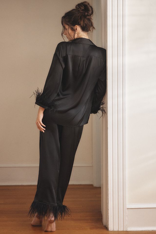 Hutch Feather-Trim Pajama Set #2