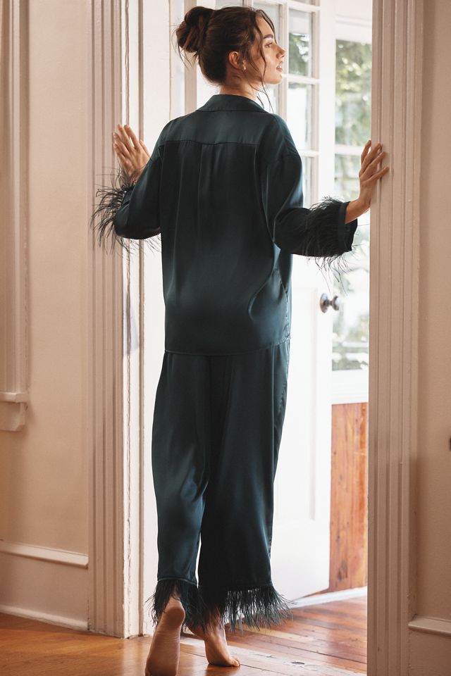 Hutch Feather-Trim Pajama Set #1