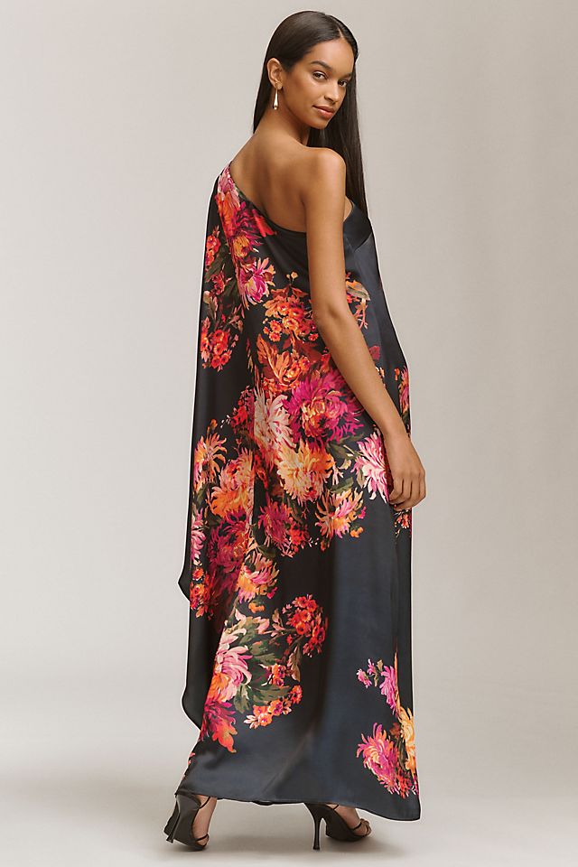 silk kaftan maxi dress Chiffon Beach blush pinka most dreamy and romantic effect Hale Bob Women's Aileen Silk