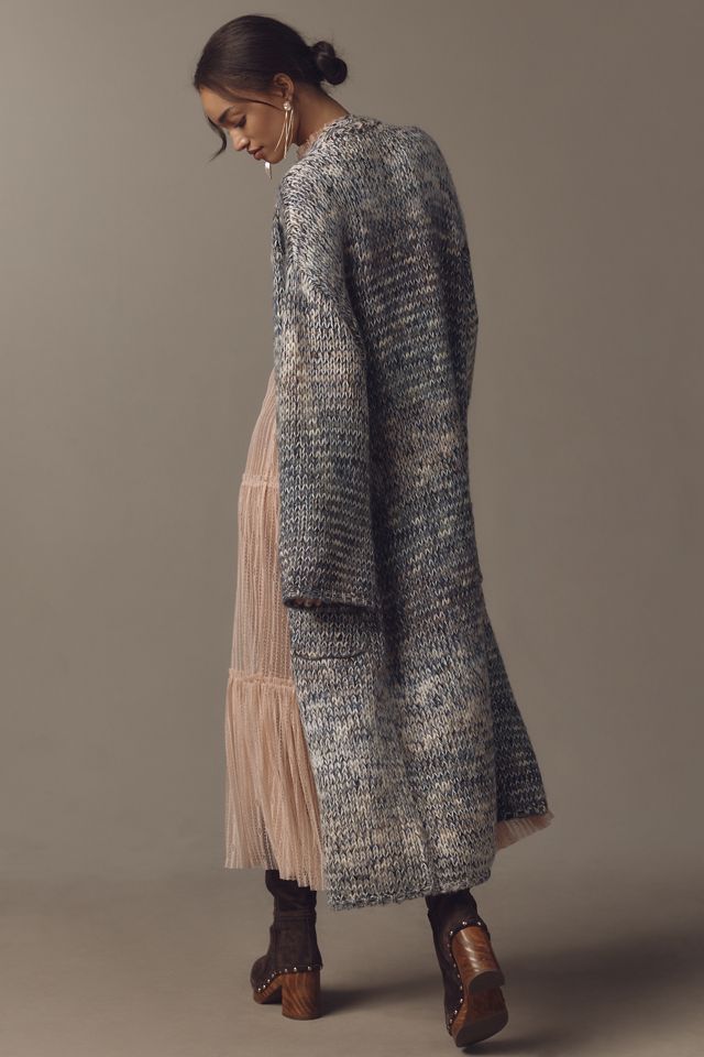 By Anthropologie Shine Knit Duster Cardigan Sweater #1
