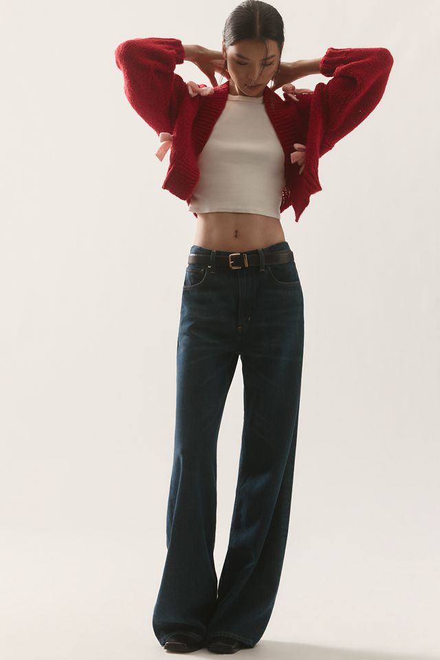 The Alicia 3D Bow Crop Cardigan Sweater by Maeve #3
