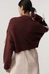 The Alicia 3D Bow Cropped Cardigan Sweater by Maeve