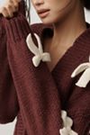 The Alicia 3D Bow Cropped Cardigan Sweater by Maeve