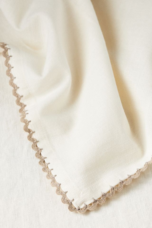Rickrack Cotton Napkin Set, Set of 4 #1
