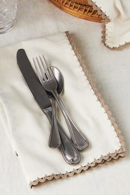 Rickrack Cotton Napkin Set, Set of 4