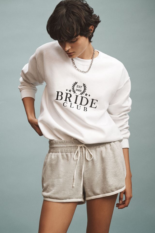 By Anthropologie Weddings Bride Club Crew-Neck Sweatshirt #1