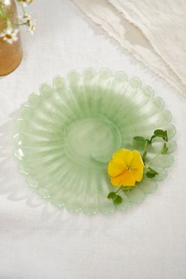 Glass Scallop Plate, Small