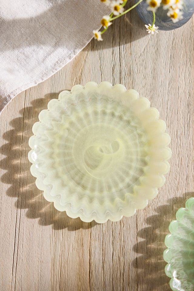 Glass Scallop Plate, Small