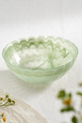 Terrain Glass Scallop Bowl