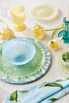 Glass Scallop Bowl