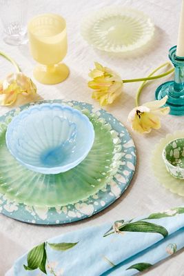 Glass Scallop Bowl