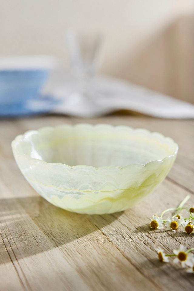 Glass Scallop Bowl