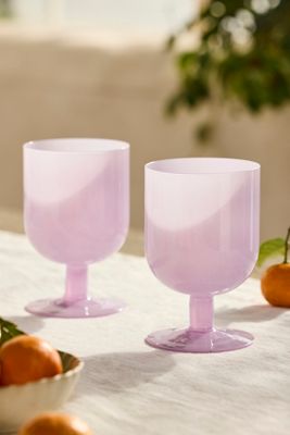 Milky Footed Glasses, Set of 2