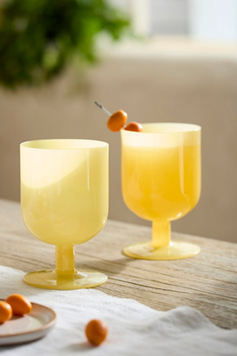 Terrain Milky Footed Glasses, Set Of 2