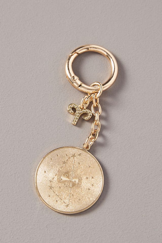 Zodiac Pressed Coin Bag Charm #2
