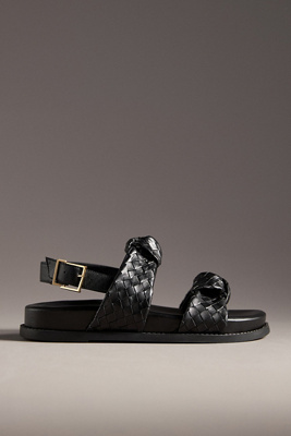 SCHUTZ KAREEN KNOT WOVEN SANDALS 