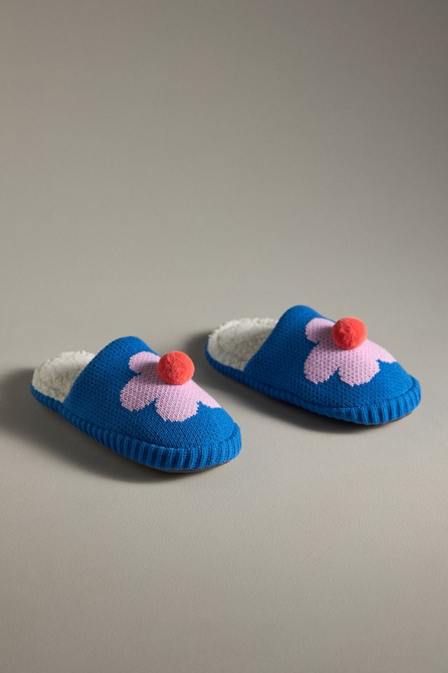 Verloop Flower Pom Slide Slippers #1