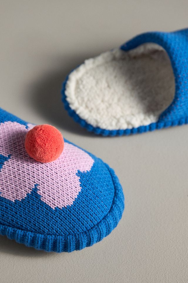 Verloop Flower Pom Slide Slippers #2