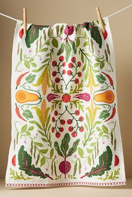 Dish Towel -Folkloric Veggies
