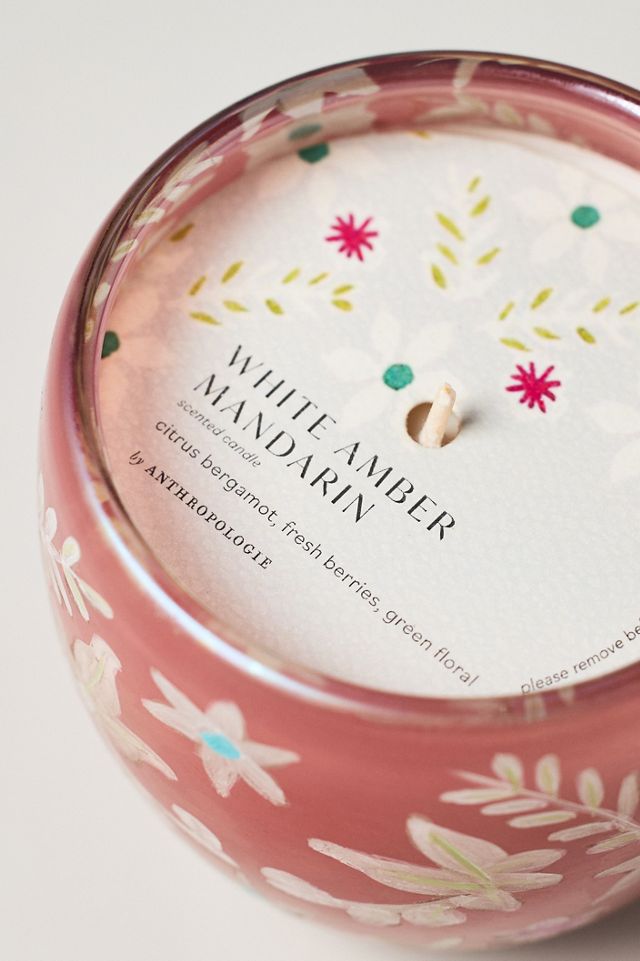 Medina Fruity White Amber Mandarin Glass Candle #2