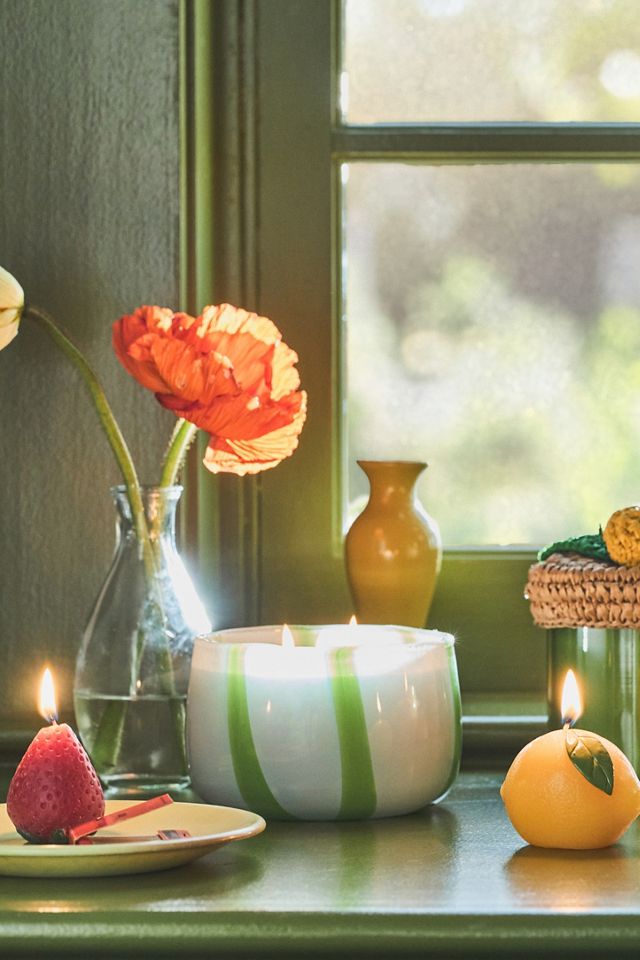 Strawberry Shaped Wax Decorative Candles, Set of 4 #3