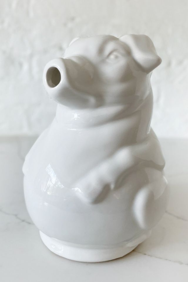 Old Flame Candle Co. Vintage Pottery Pig Pitcher #1