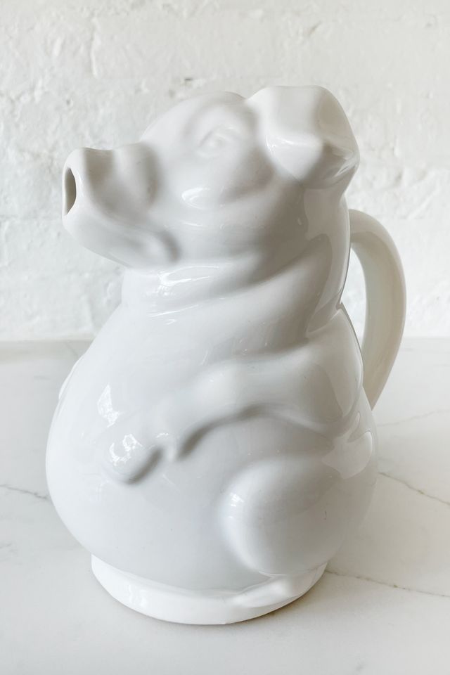 Old Flame Candle Co. Vintage Pottery Pig Pitcher #2