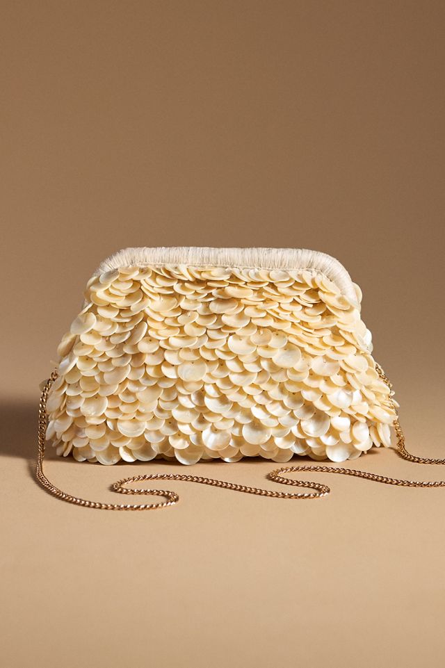 Embellished Shell Clutch #1