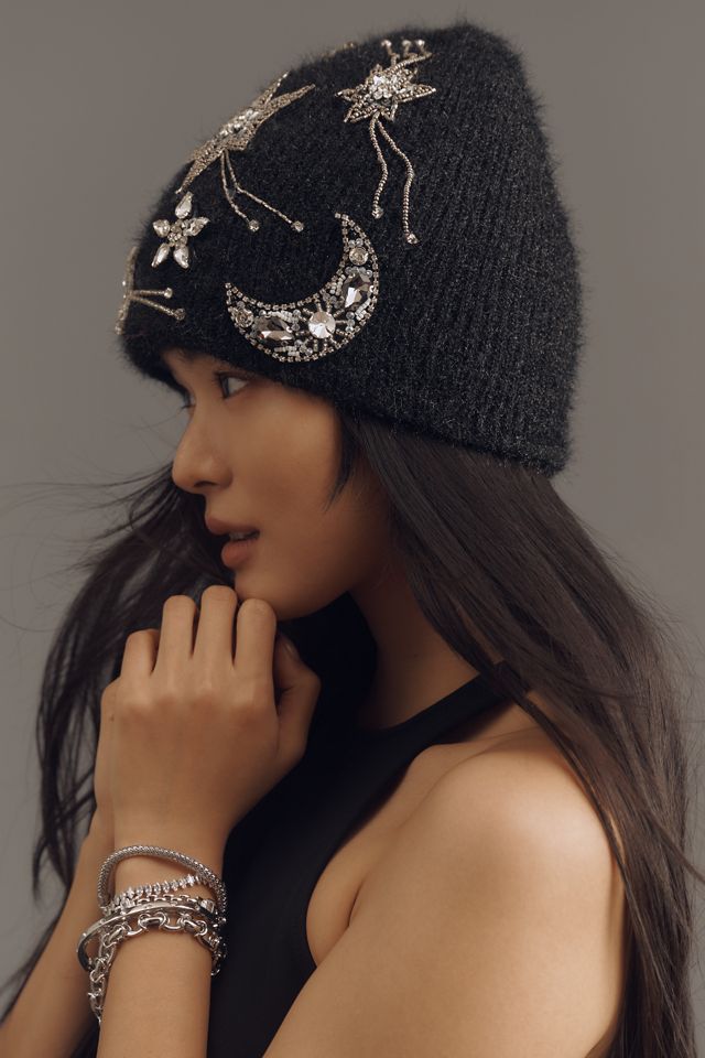 By Anthropologie Celestial Embellished Beanie #1