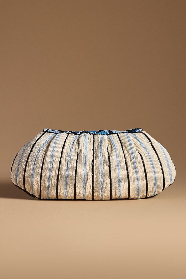 By Anthropologie Beaded Foldover Clutch #1