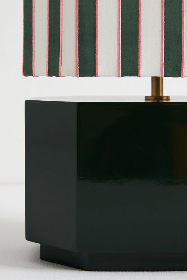 Carla Embroidered Striped Table Lamp #2