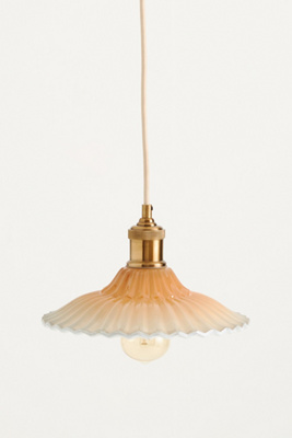 Anthropologie Flautist Glass Pendant
