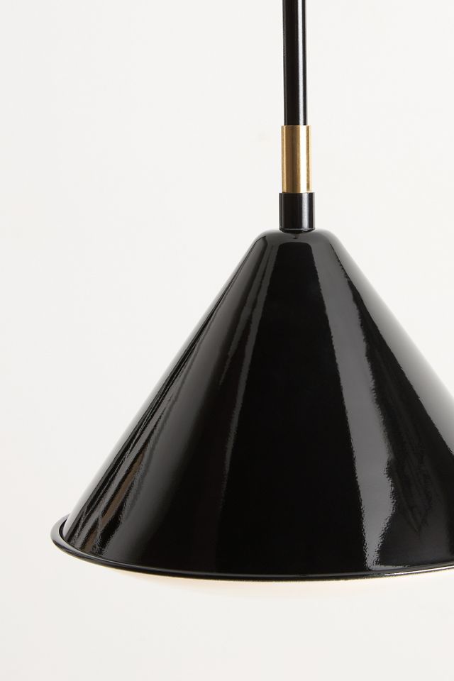Greenwich Enameled Metal Semi-Flush Pendant #2