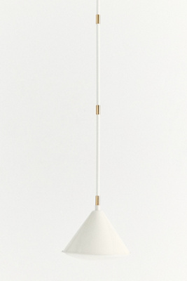 Anthropologie Greenwich Enameled Metal Semi-flush Pendant