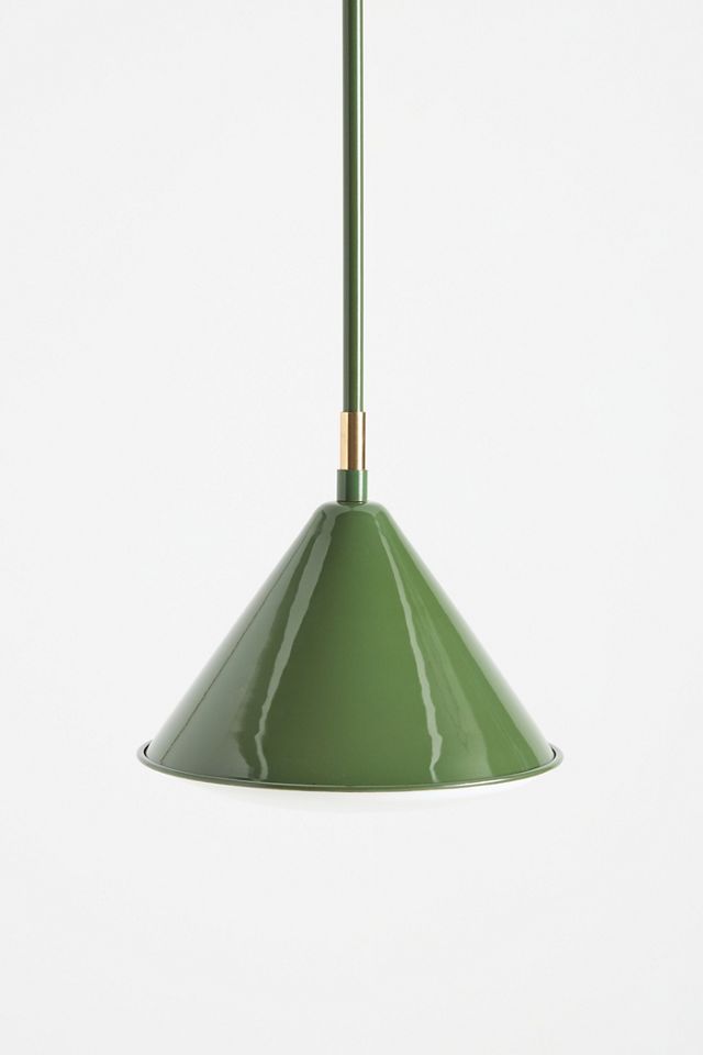 Greenwich Enameled Metal Semi-Flush Pendant