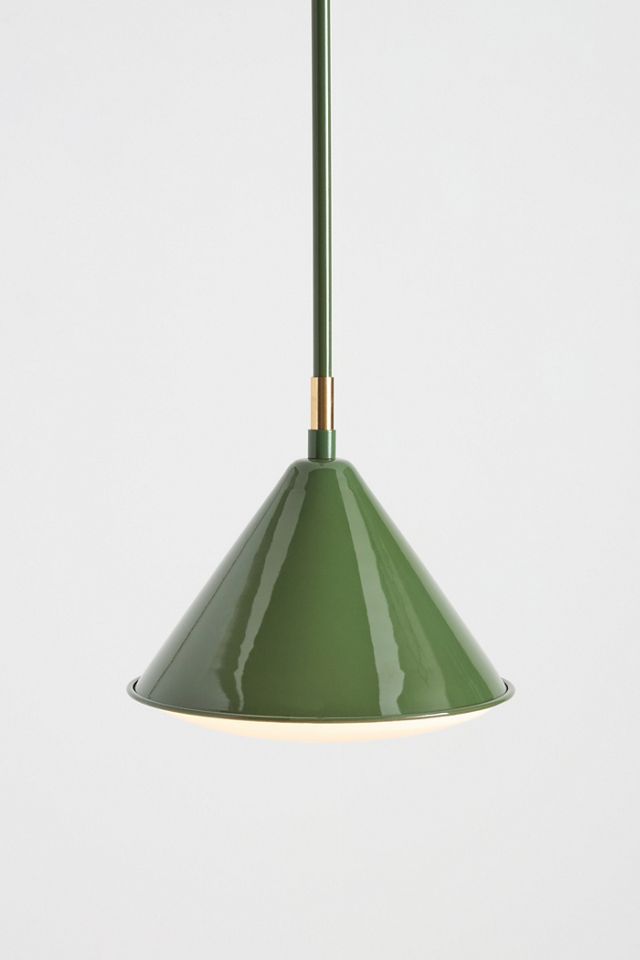 Greenwich Enameled Metal Semi-Flush Pendant