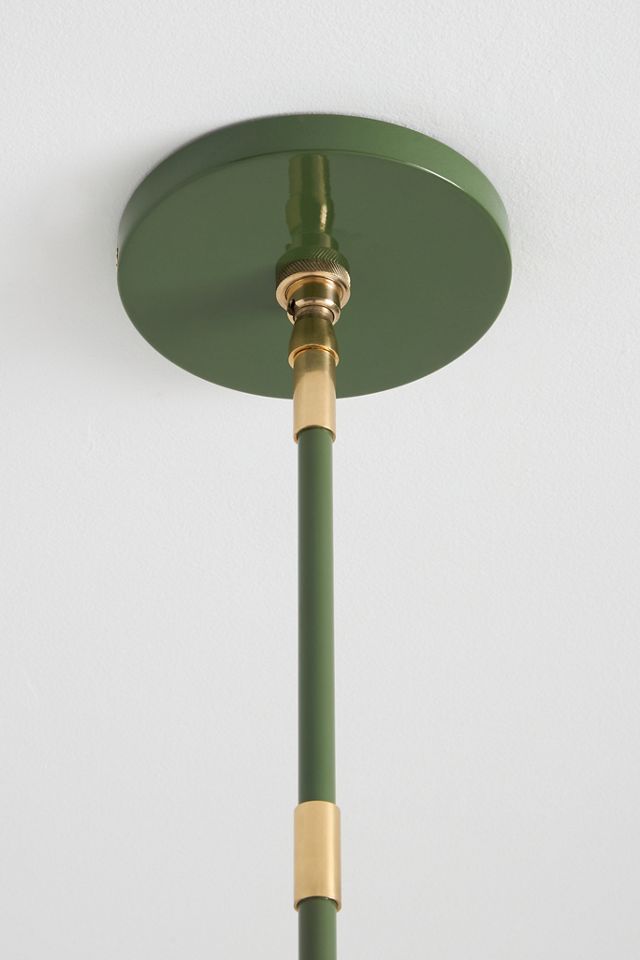 Greenwich Enameled Metal Semi-Flush Pendant