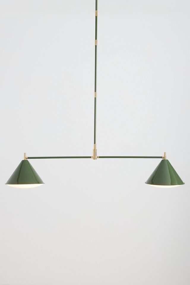 Greenwich Enameled Metal Chandelier #2