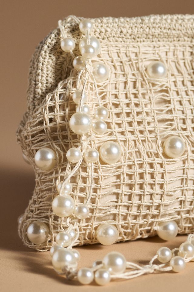 Netted Pearl Crossbody Bag #3