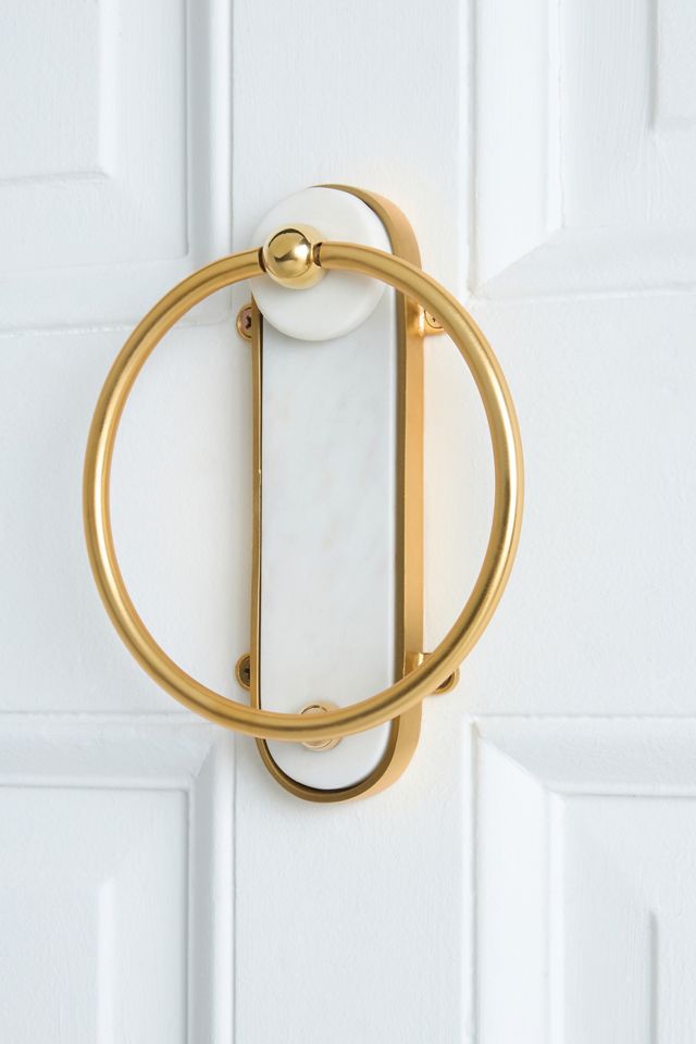 Haven Marble & Brass Door Knocker #1
