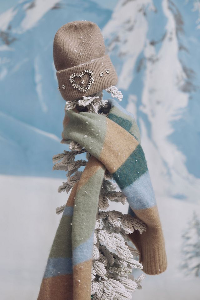By Anthropologie Colorblock Knit Scarf #2