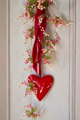 Terrain Enamel Heart Ornaments, Set Of 2