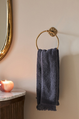 Anthropologie Stella Towel Ring In Brown